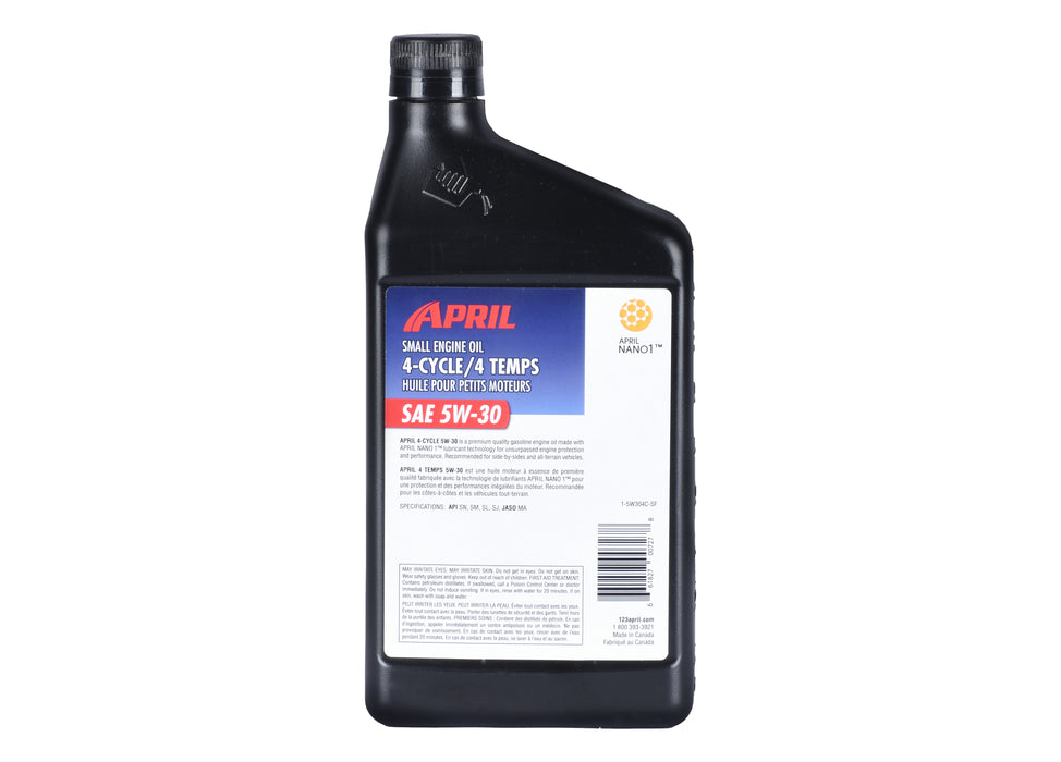 Huile à moteur 4 temps, 5W30  - 1 bouteille de 946 ML