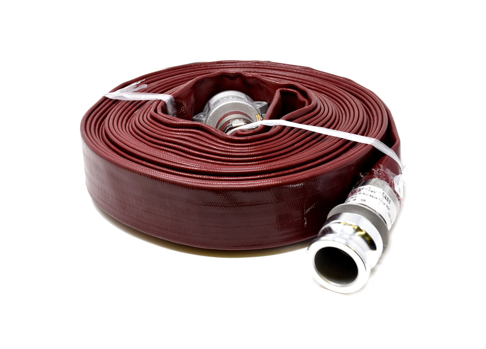 Brown discharge hose - 1-1/2"x50'