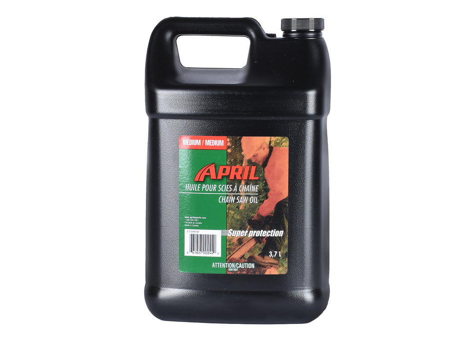 Huile pour scie à chaîne, viscosité medium  - 1 bouteille de 3,7 L