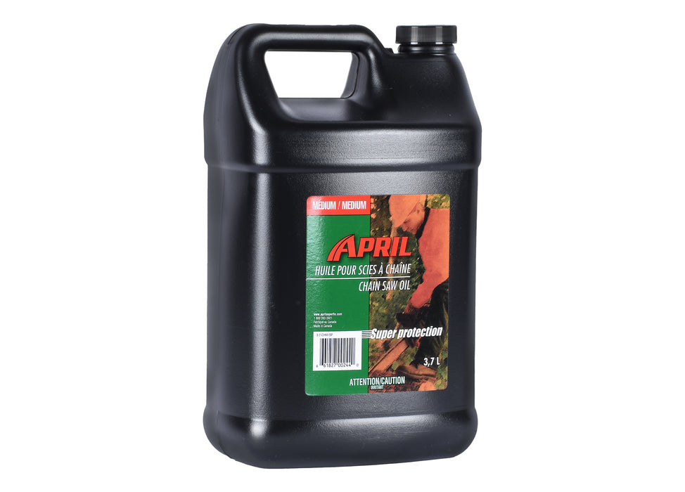 Huile pour scie à chaîne, viscosité medium  - 1 bouteille de 3,7 L