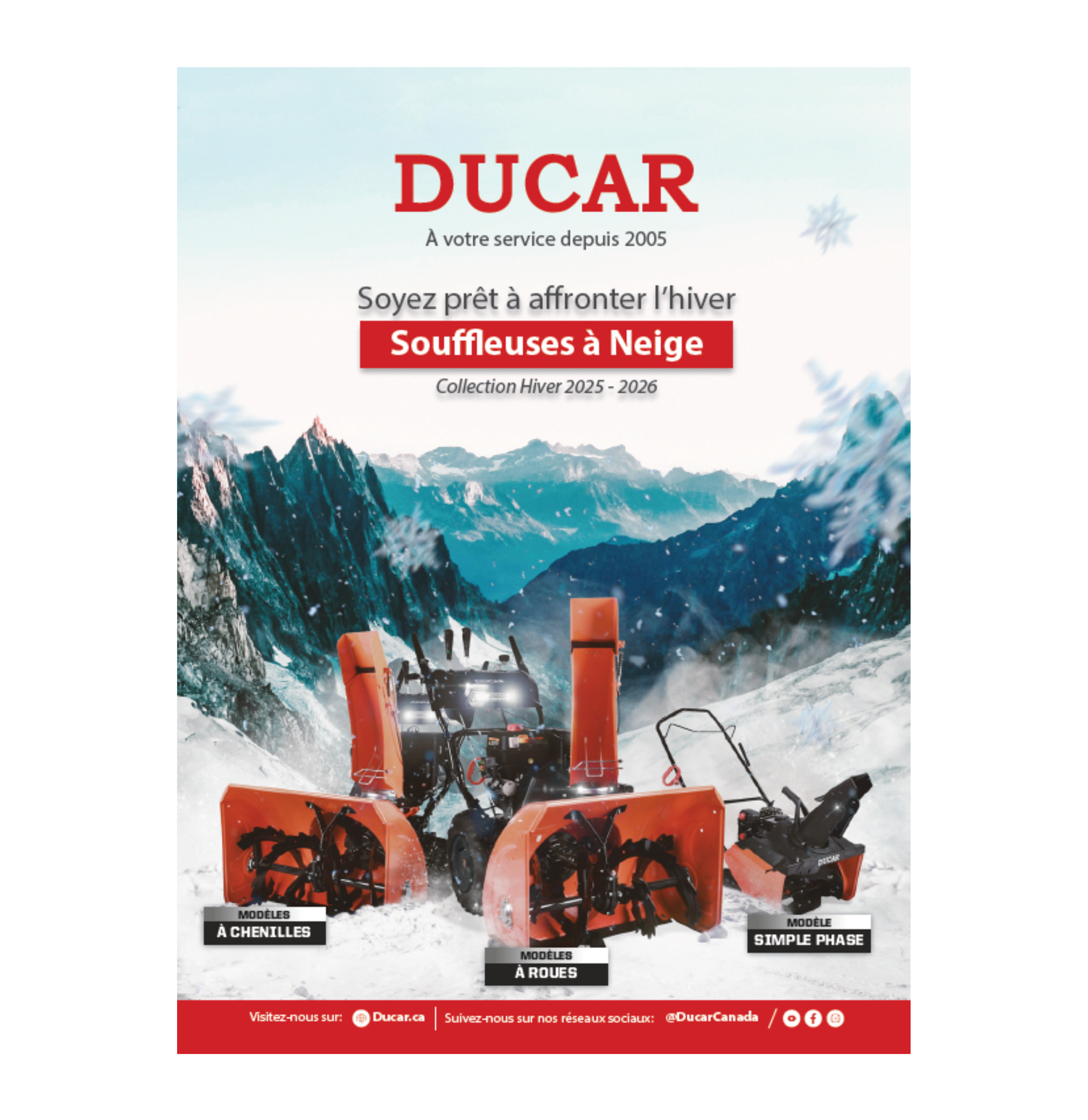 Souffleuses à neige – Collection 2025-2026