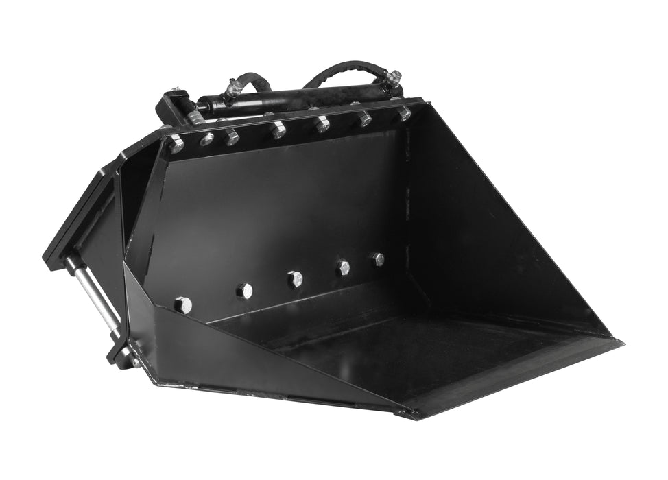45" tilting bucket, 130L, for DUESOSKID-30 stand-on skid steer (Available December 2025)