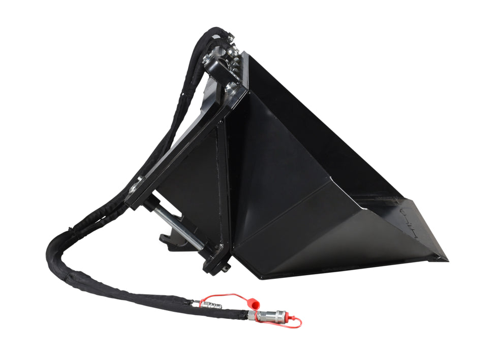 45" tilting bucket, 130L, for DUESOSKID-30 stand-on skid steer (Available December 2025)