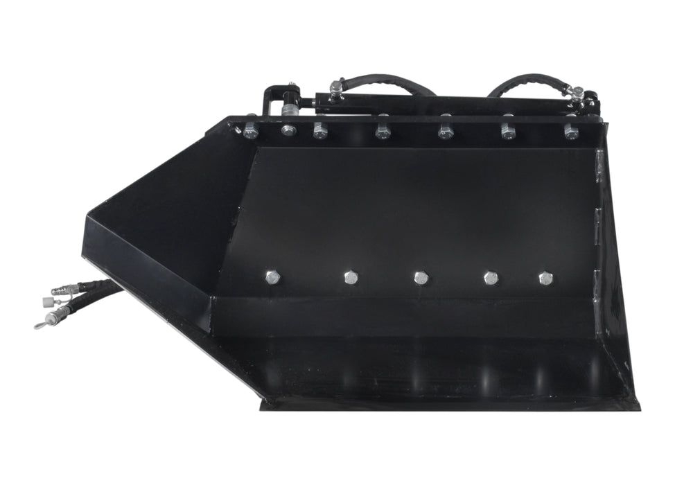 45" tilting bucket, 130L, for DUESOSKID-30 stand-on skid steer (Available December 2025)