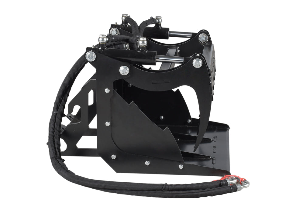 30" grapple bucket, with mounting plate, 80 L, for DUESOSKID-30 stand-on skid steer (Available December 2025)