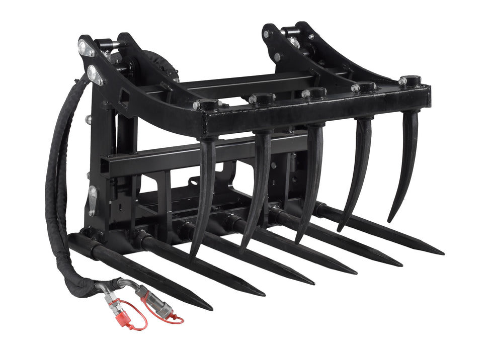 30" grapple bucket, with mounting plate, for DUESOSKID-30 stand-on skid steer (Available December 2025)