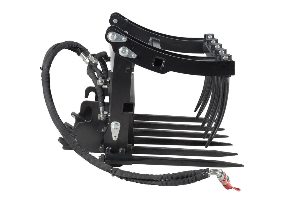 30" grapple bucket, with mounting plate, for DUESOSKID-30 stand-on skid steer (Available December 2025)