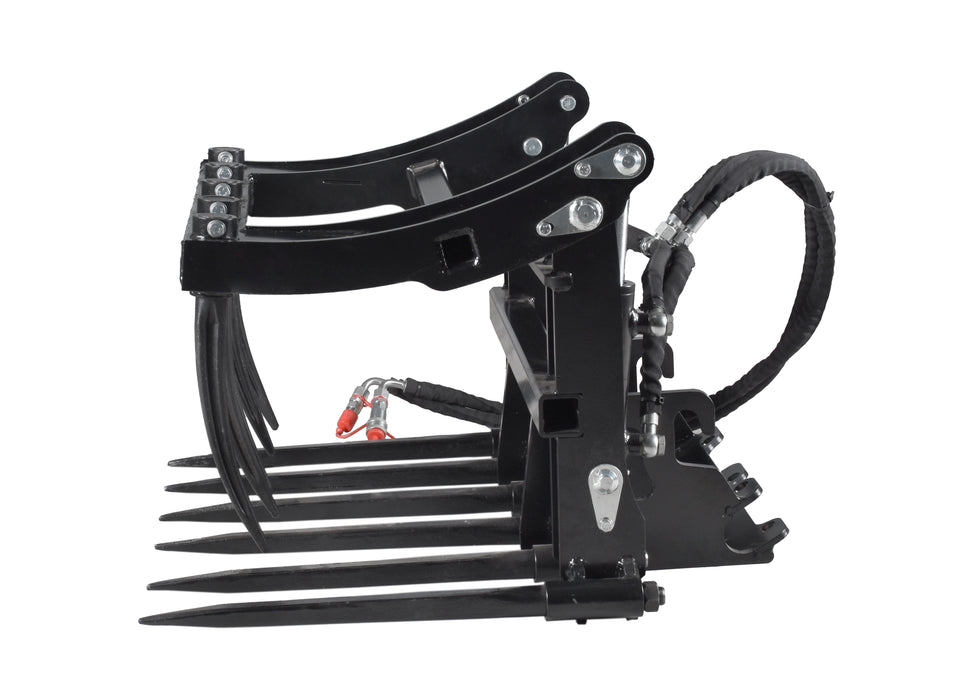 30" grapple bucket, with mounting plate, for DUESOSKID-30 stand-on skid steer (Available December 2025)