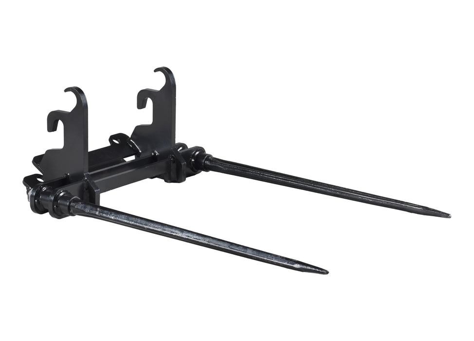 20" x 32" bale spear for DUESOSKID-30 stand-on skid steer (Available December 2025)