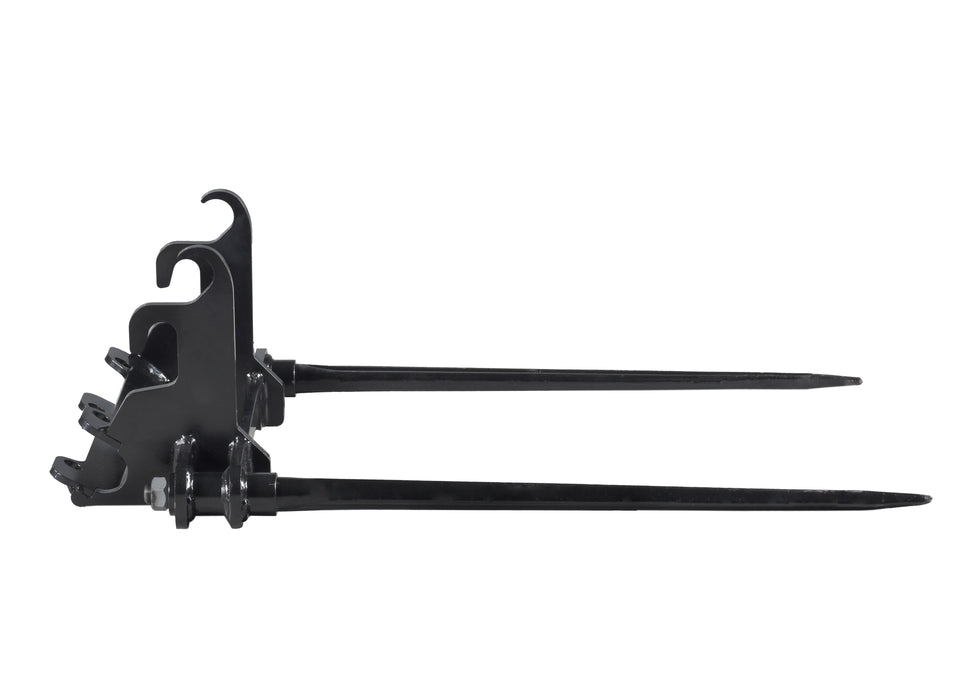 20" x 32" bale spear for DUESOSKID-30 stand-on skid steer (Available December 2025)