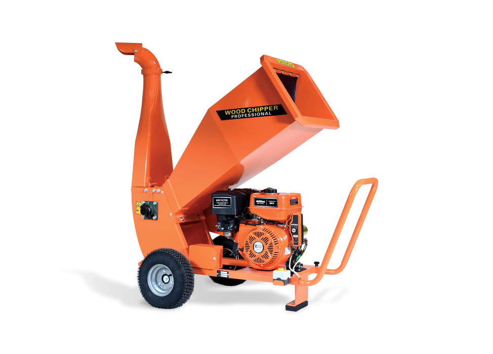 Déchiqueteuse à branches 15 CV, moteur 420 cc, démarrage électrique