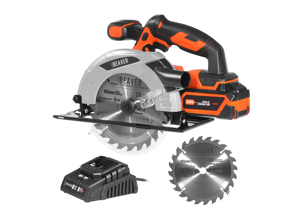 6 1/2" Circular Saw - 20V - 4Ah Battery