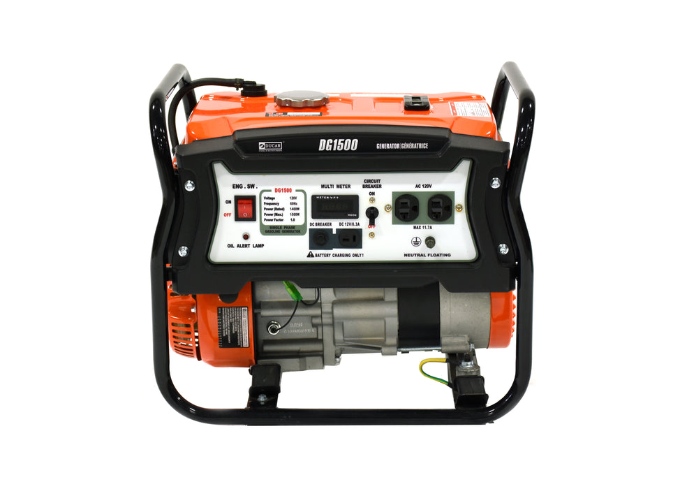 1500W Generator, 3.5 HP, gasoline