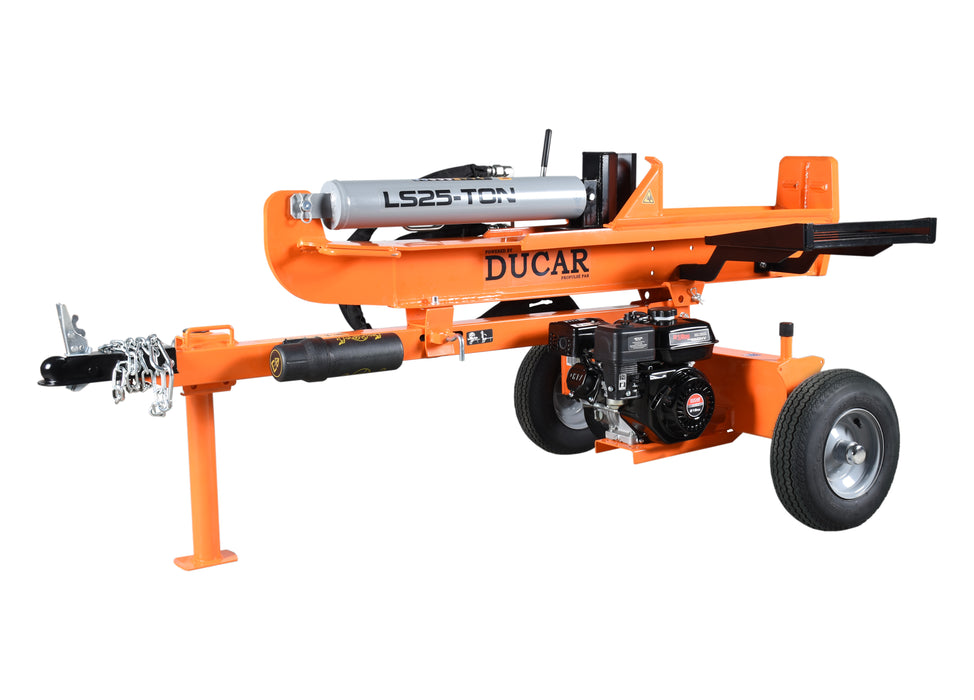 Log splitter 25 tons, gasoline, 7 HP