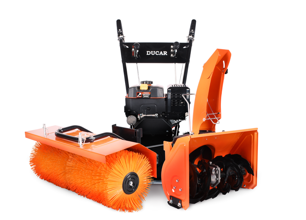 32″ Motorized brush and 22″ snow blower , 2 in 1, 212 cc