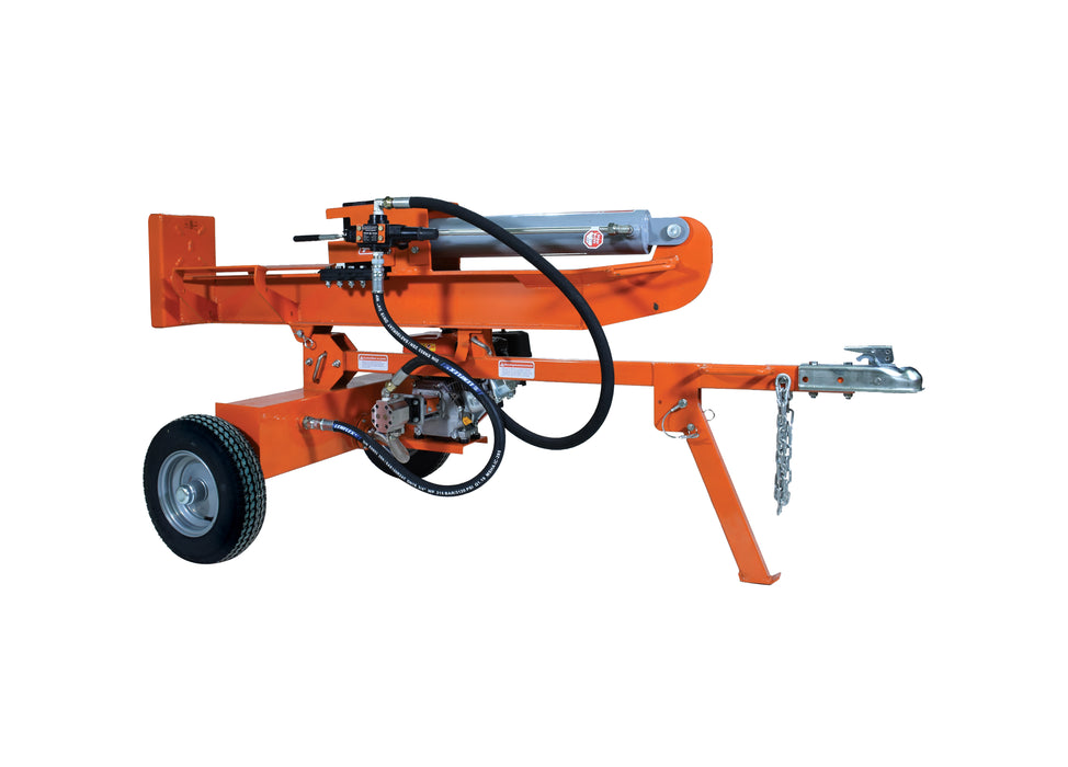25 ton gas-powered log splitter, 6.5 HP