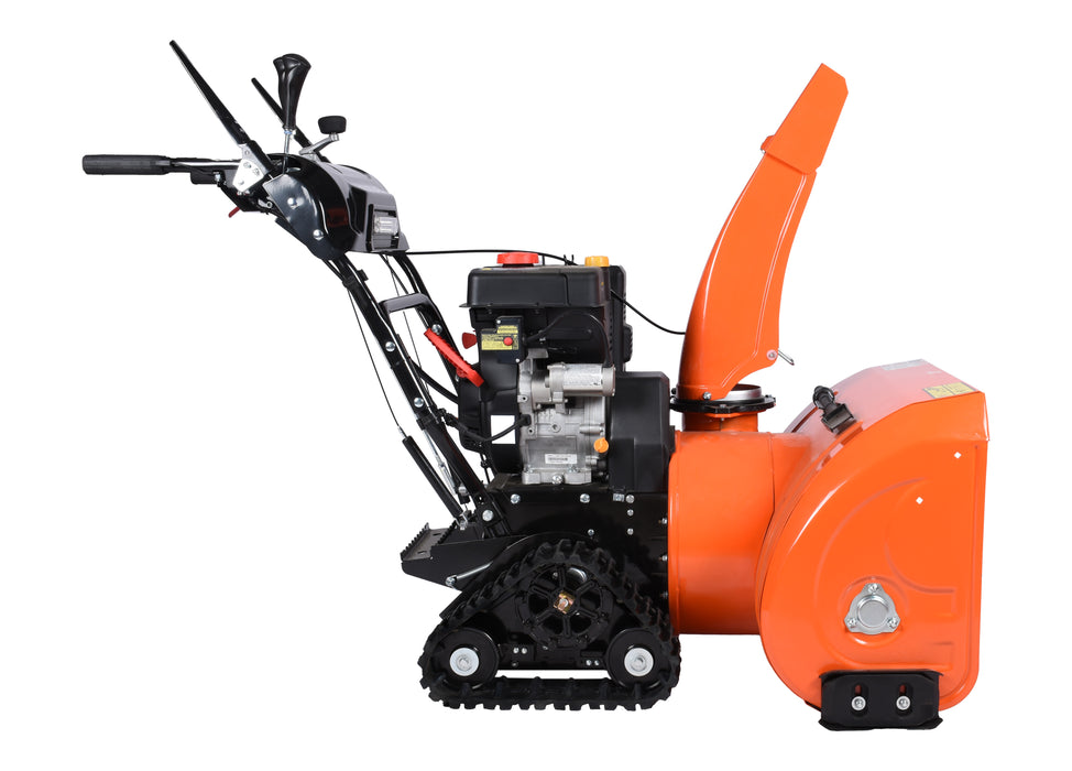 Souffleuse à neige, 30″, 302 cm³, chenilles, démarrage électrique et à rappel, poignées chauffantes, phare DEL (Disponible février 2026)