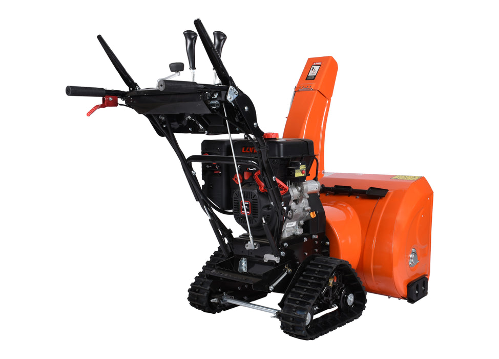 Souffleuse à neige, 30″, 302 cm³, chenilles, démarrage électrique et à rappel, poignées chauffantes, phare DEL (Disponible février 2026)