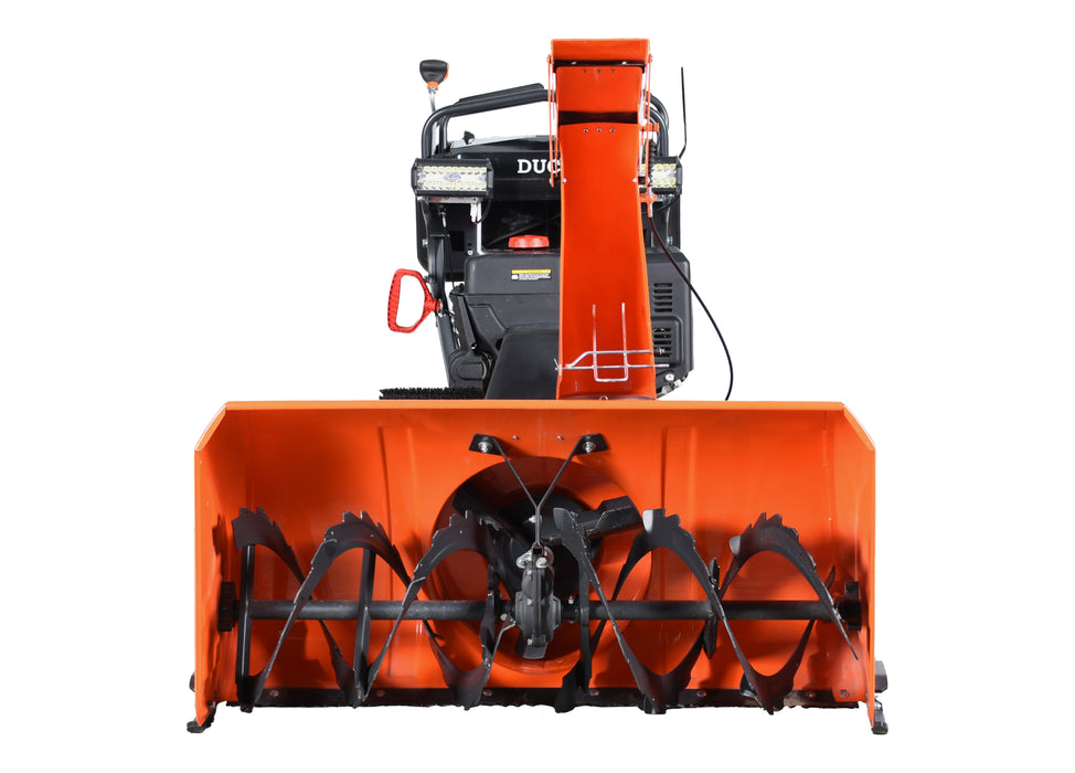 42″ Snow Blower, Stand-On, 420 cc, tracks, 12V electric start, LED light (Available June 2026)
