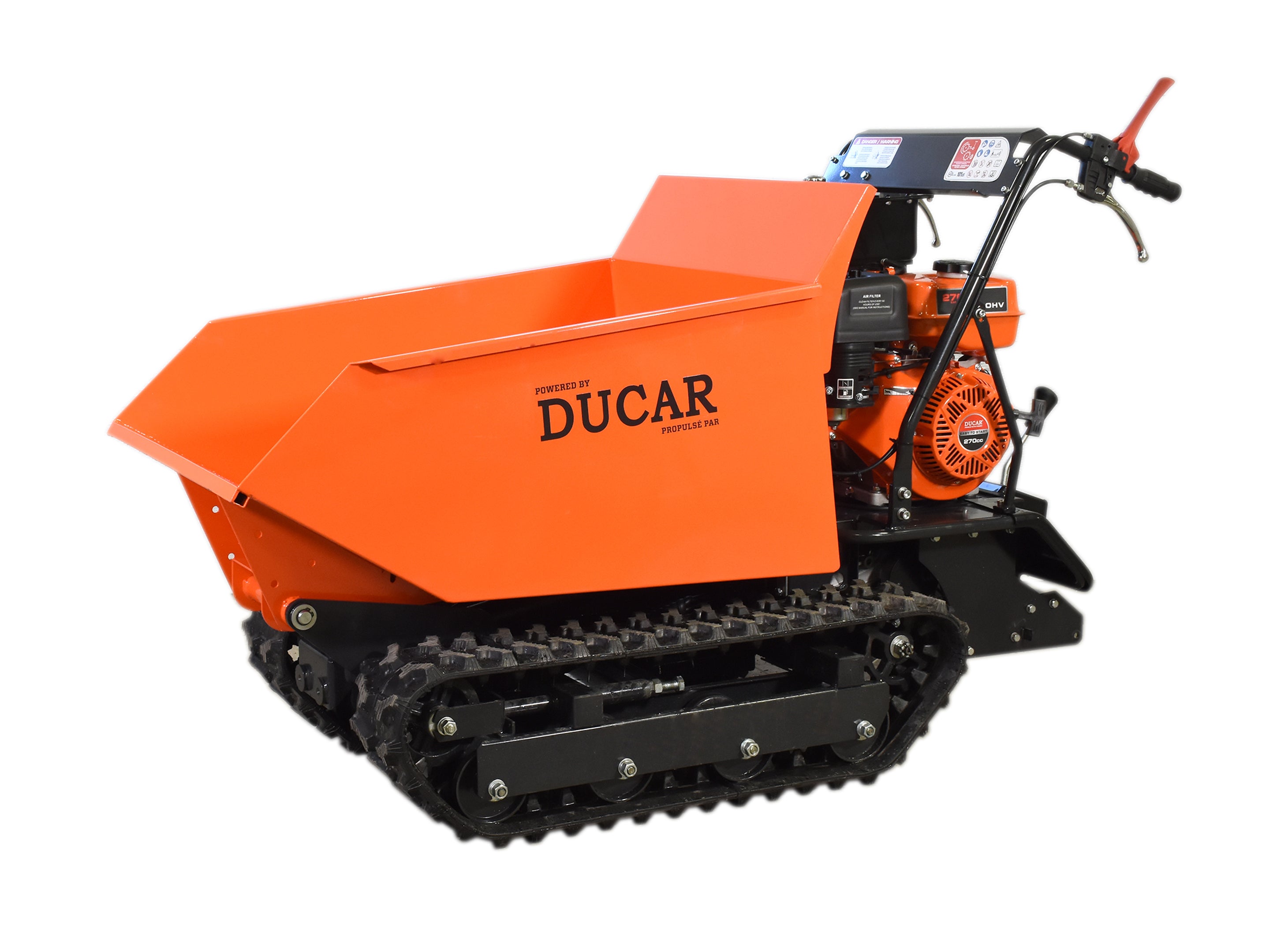 Motorized tracked wheelbarrow — Ducar Canada