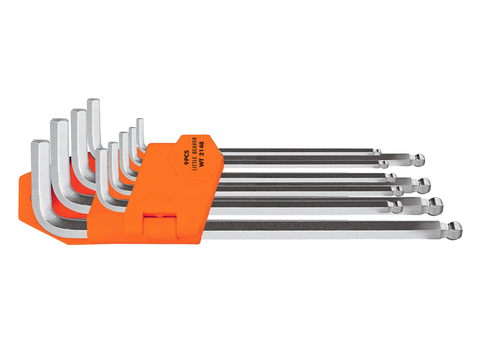 Set of 9 ball point hex key